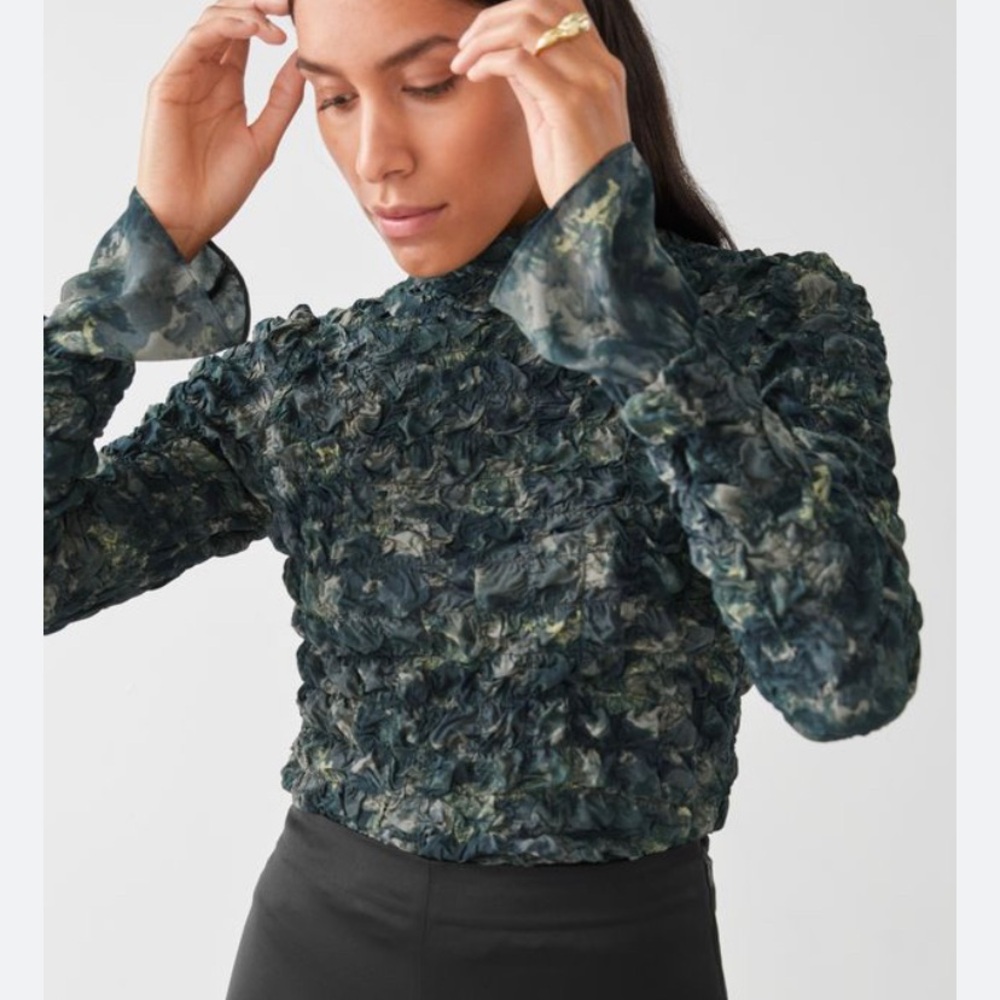 & Other Stories textured blouse